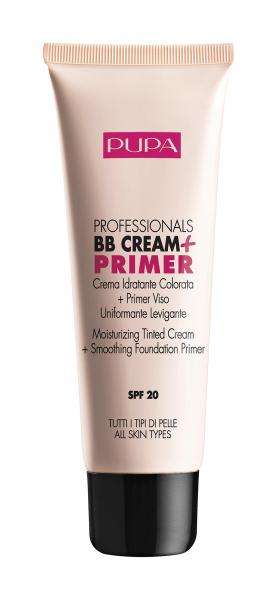 Pupa BB Cream+Primer Oil Free SPF 20 Легкий увлажняющий BB-крем для всех типов кожи | 01