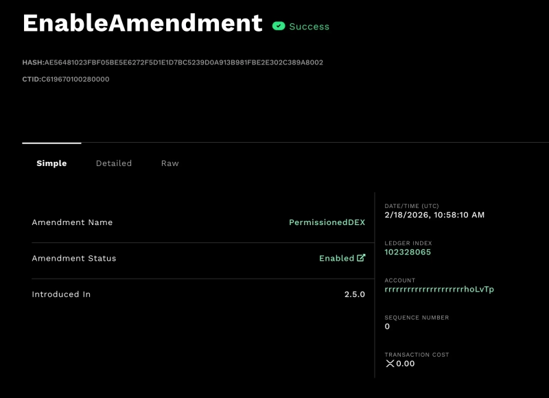 XRP Ledger запустил DEX для регулируемых организаций